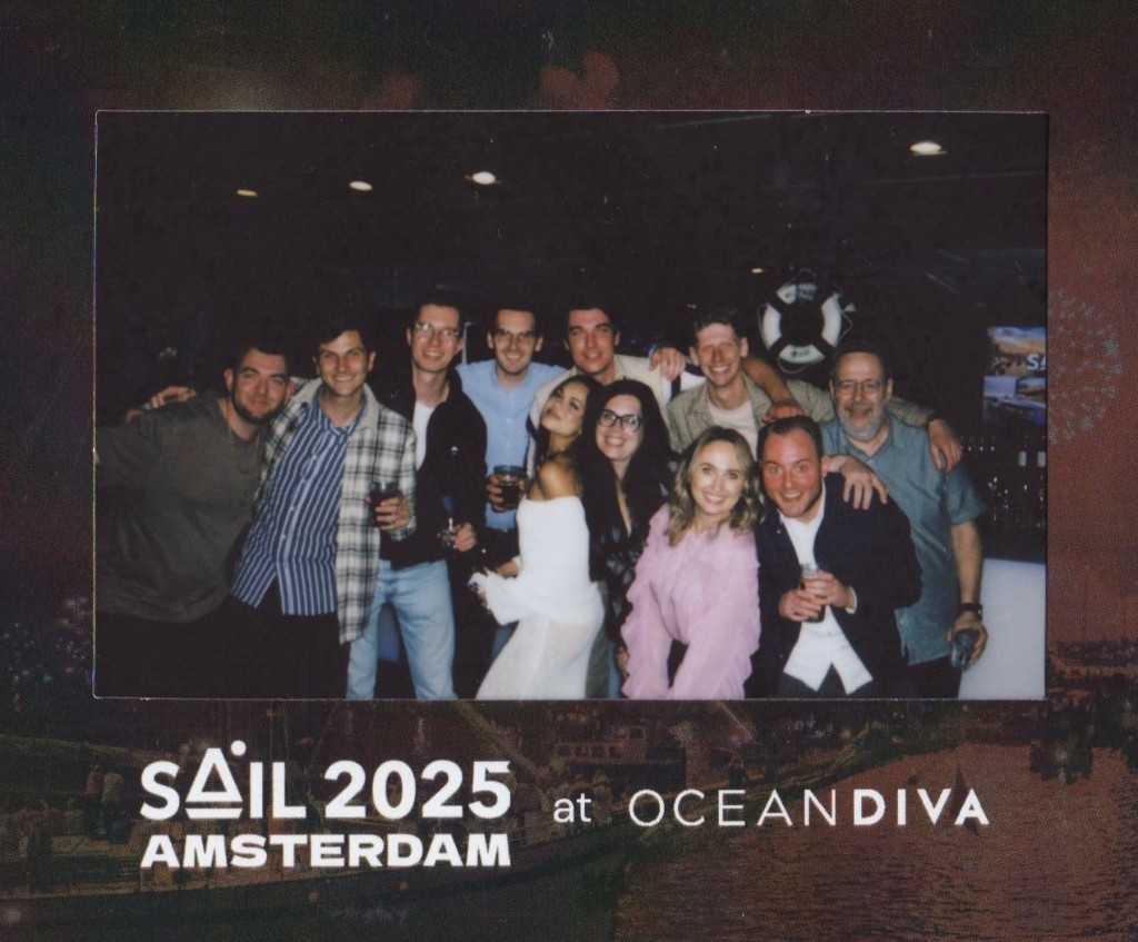 ChannelDock team at SAIL Amsterdam 2025 on Oceandiva